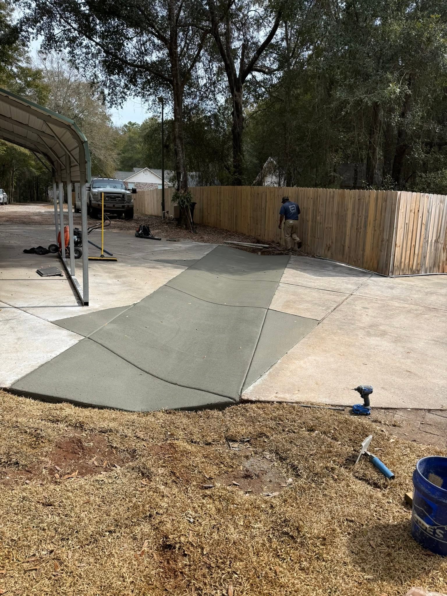 Concrete drainage work