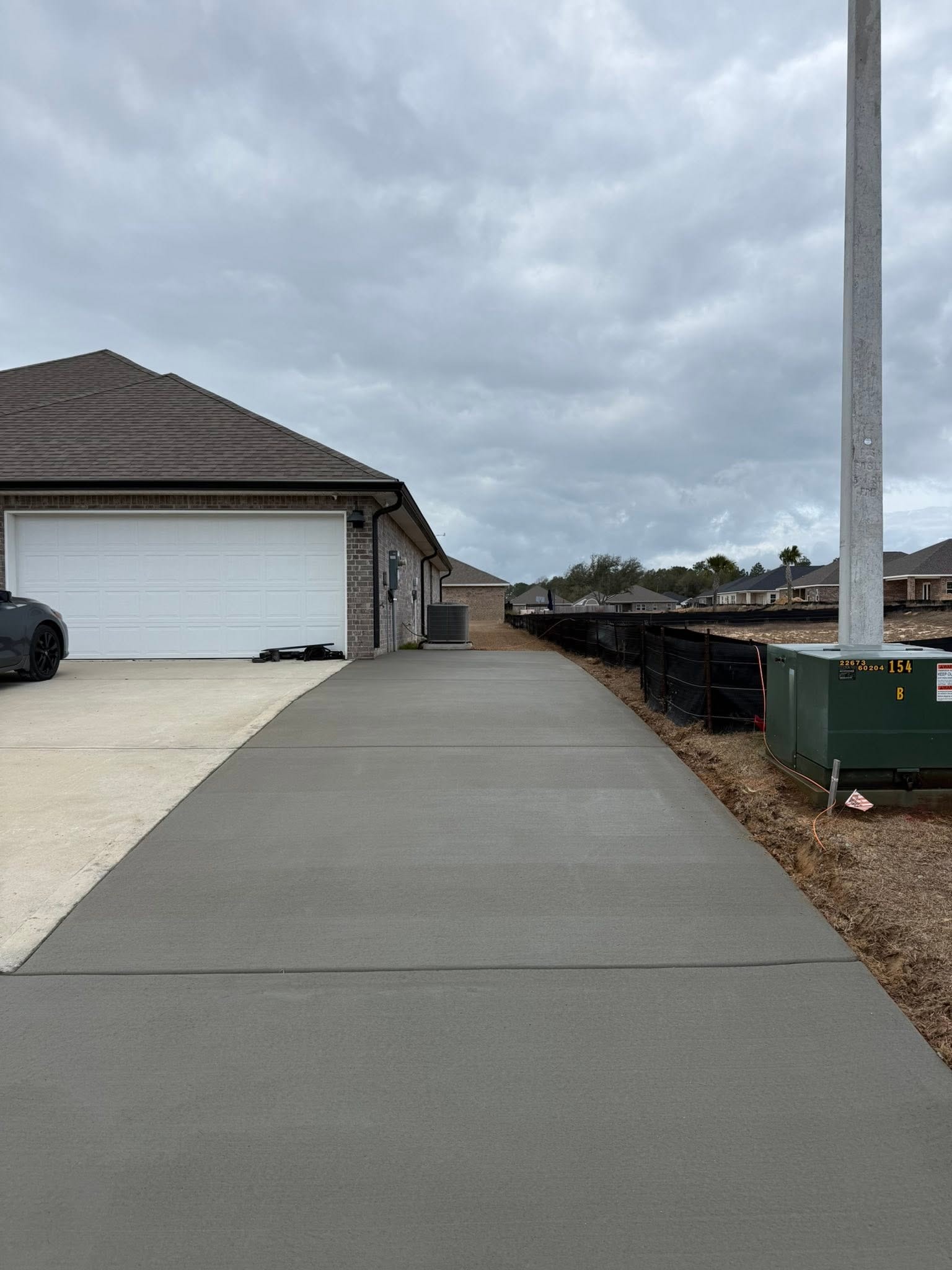 Driveway extension flatwork
